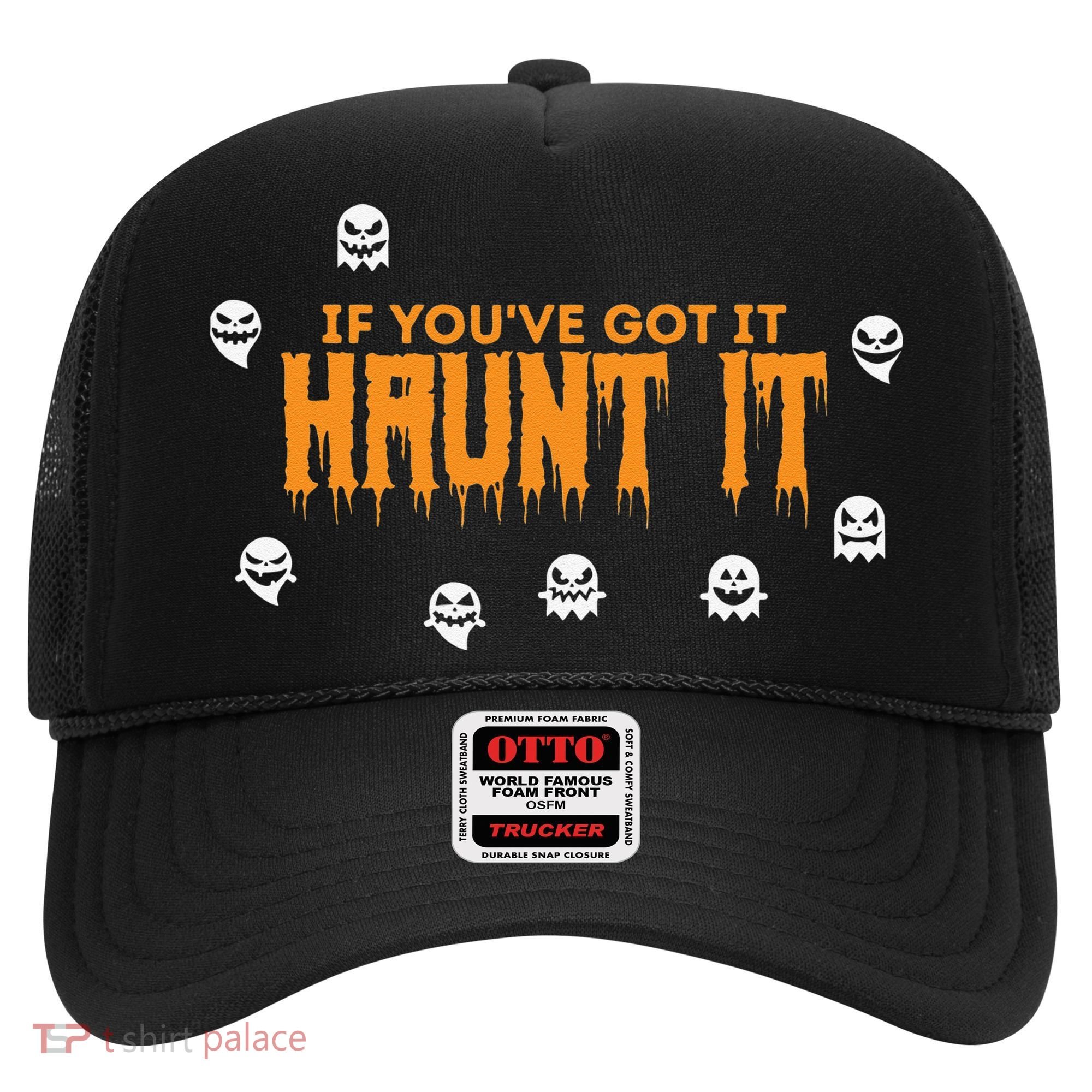 Ghost Halloween Spooky Haunt It Novelty Gift Women Hat