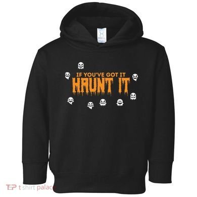 Ghost Halloween Spooky Haunt It Novelty Gift Women Toddler Hoodie