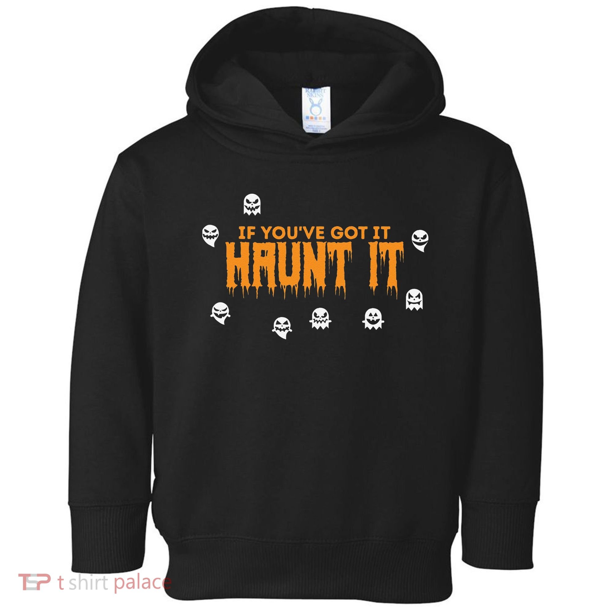 Ghost Halloween Spooky Haunt It Novelty Gift Women Toddler Hoodie