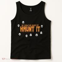 Ghost Halloween Spooky Haunt It Novelty Gift Women Tank Top thumb 2