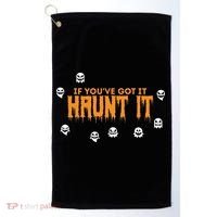 Ghost Halloween Spooky Haunt It Novelty Gift Women Golf Towel thumb 0