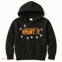 Ghost Halloween Spooky Haunt It Novelty Gift Women Kids Hoodie thumb 0