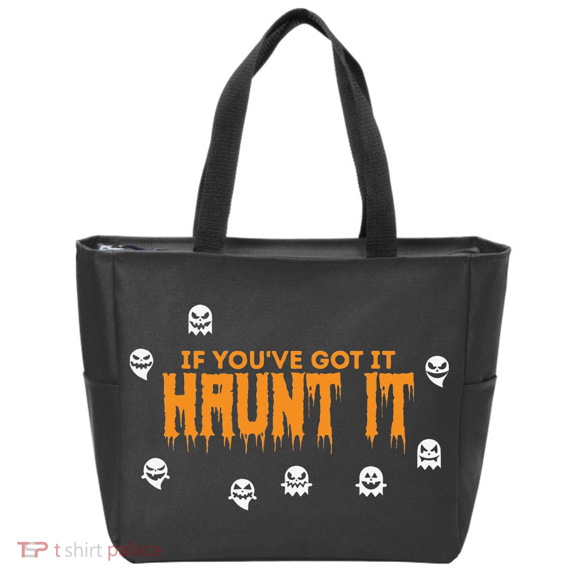 Ghost Halloween Spooky Haunt It Novelty Gift Women Tote Bag