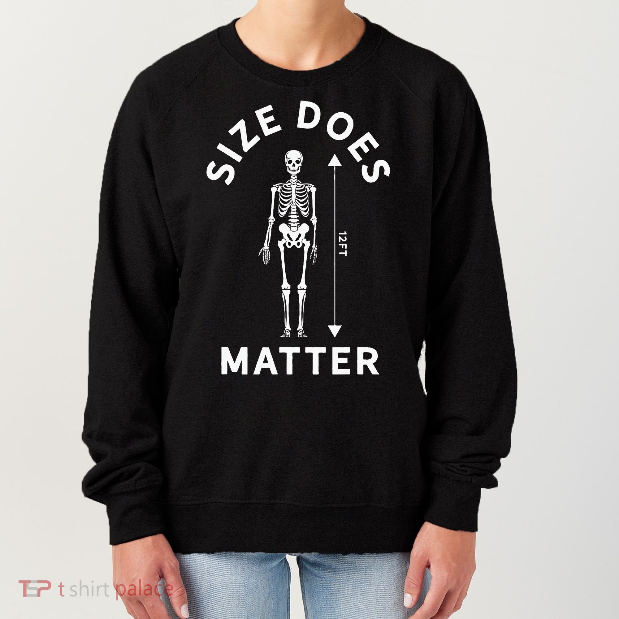 Giant Halloween Skeleton Decoration 12 Feet Women's Sweatshirt