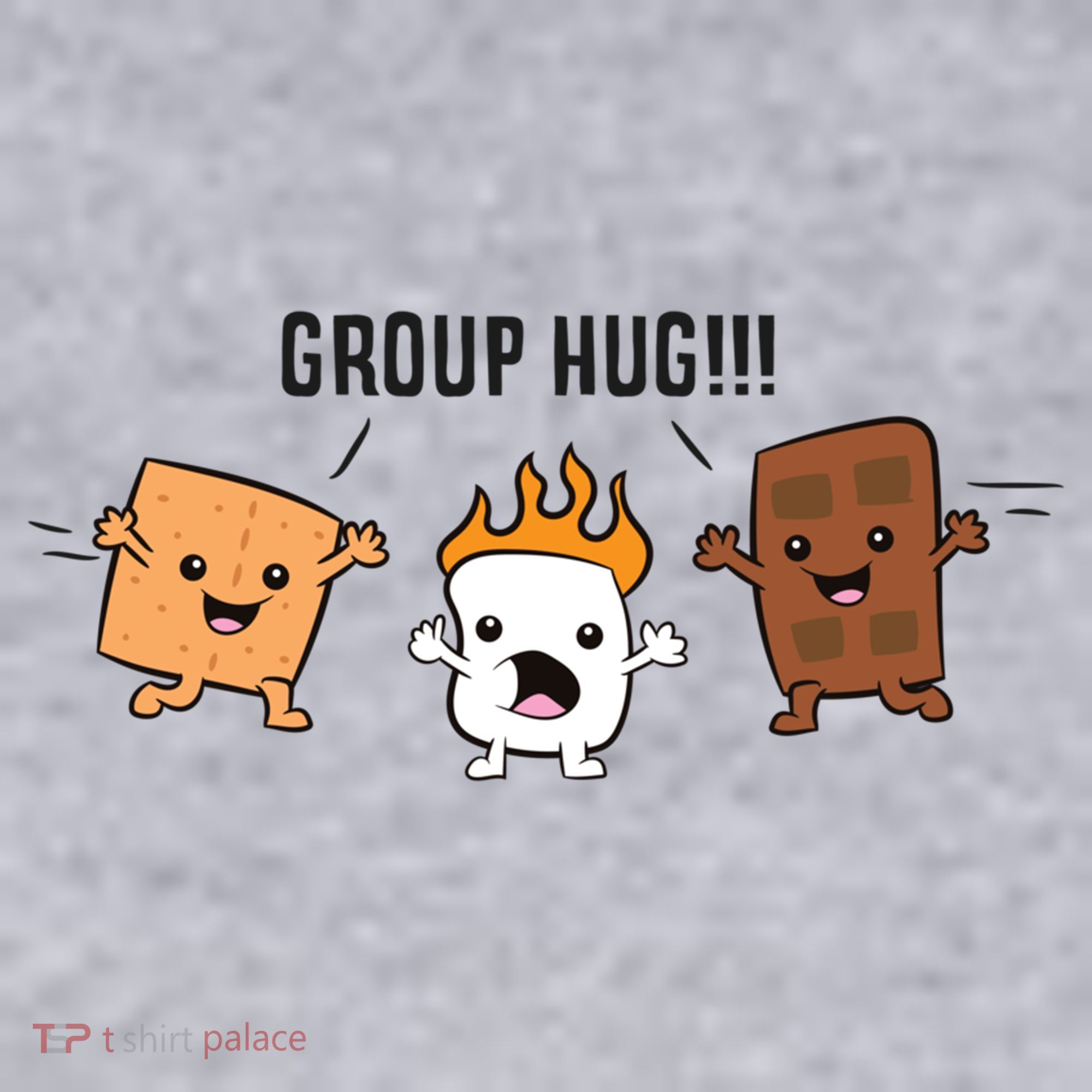 Group Hug S'mores Campfire Marshmallow Chocolate Smores Funny Gift Women's Sweatshirt