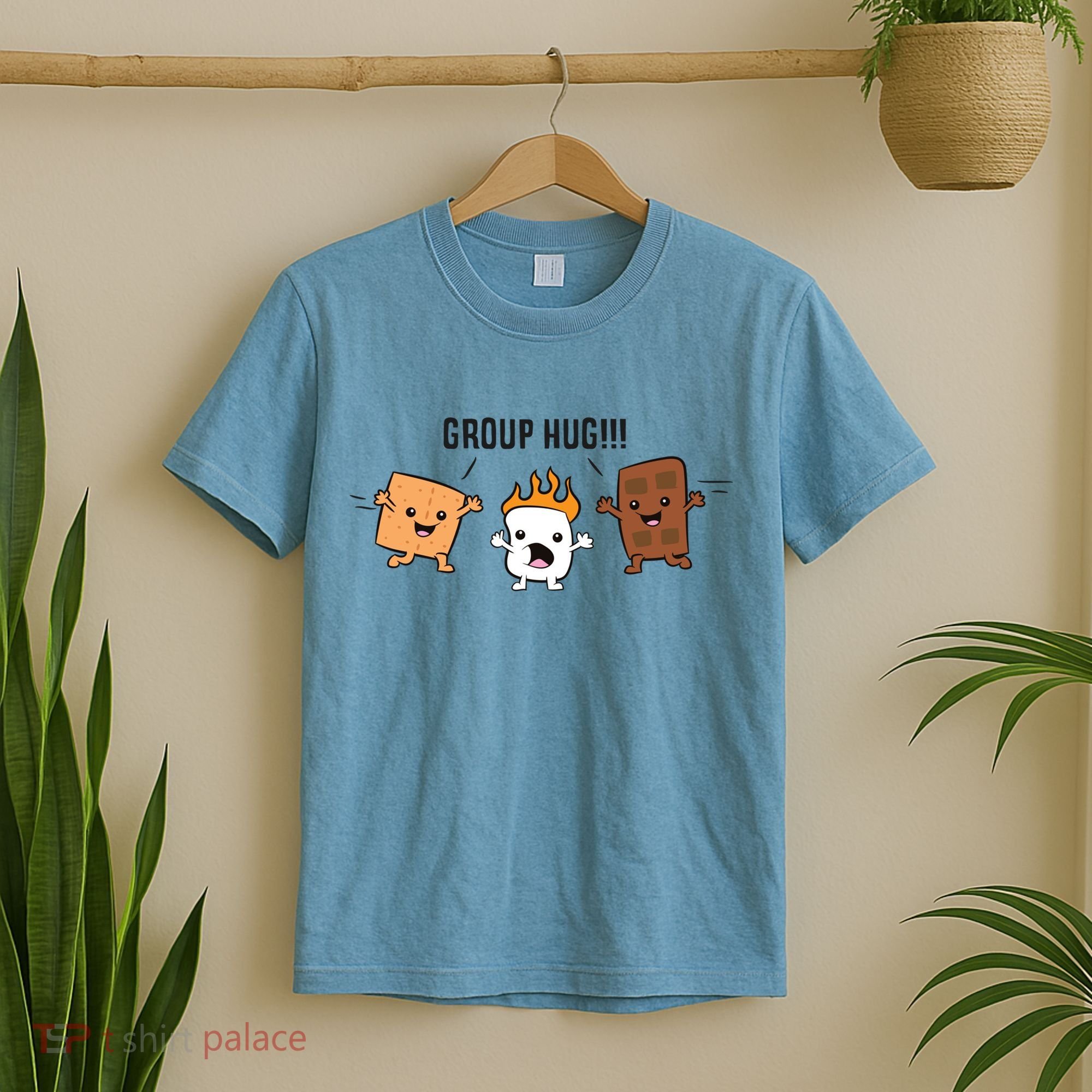 Group Hug S'mores Campfire Marshmallow Chocolate Smores Funny Gift T-Shirt