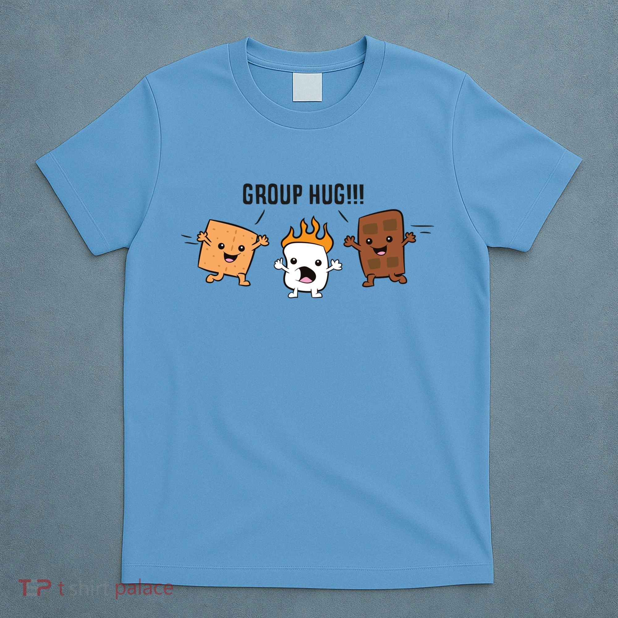 Group Hug S'mores Campfire Marshmallow Chocolate Smores Funny Gift T-Shirt
