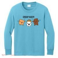 Group Hug S'mores Campfire Marshmallow Chocolate Smores Funny Gift Kids Long Sleeve Shirt thumb 0