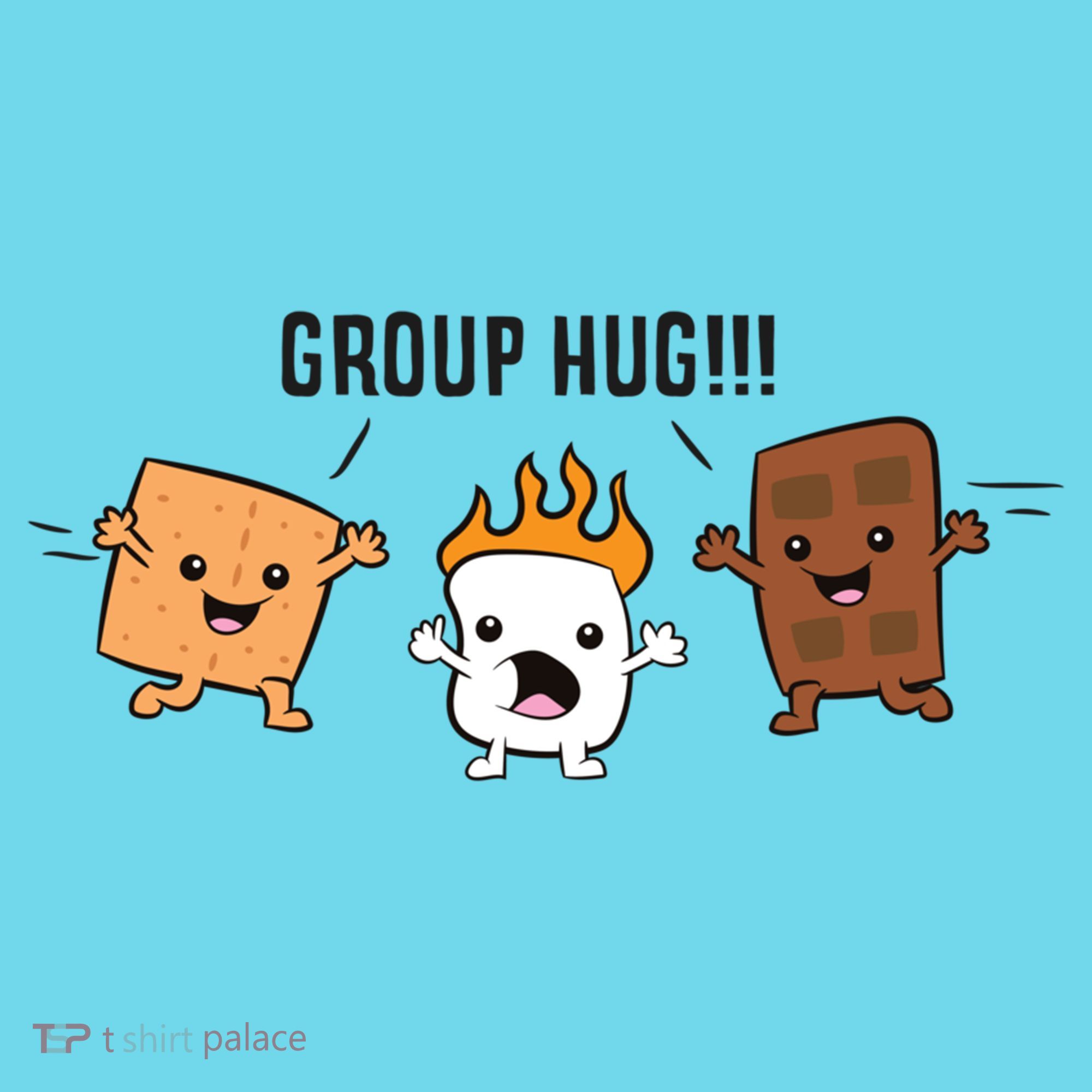 Group Hug S'mores Campfire Marshmallow Chocolate Smores Funny Gift Kids Long Sleeve Shirt