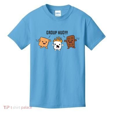 Group Hug S'mores Campfire Marshmallow Chocolate Smores Funny Gift Kids T-Shirt
