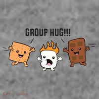 Group Hug S'mores Campfire Marshmallow Chocolate Smores Funny Gift Toddler Hoodie thumb 2