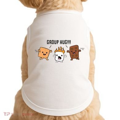 Group Hug S'mores Campfire Marshmallow Chocolate Smores Funny Gift Doggie Tank