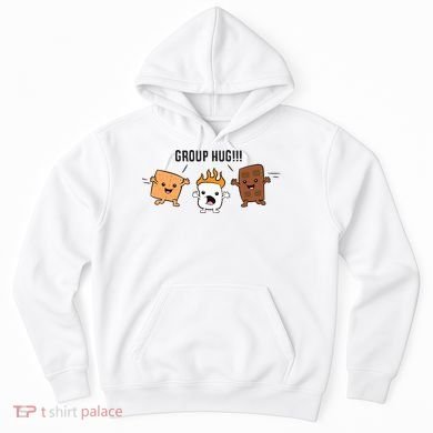 Group Hug S'mores Campfire Marshmallow Chocolate Smores Funny Gift Hoodie