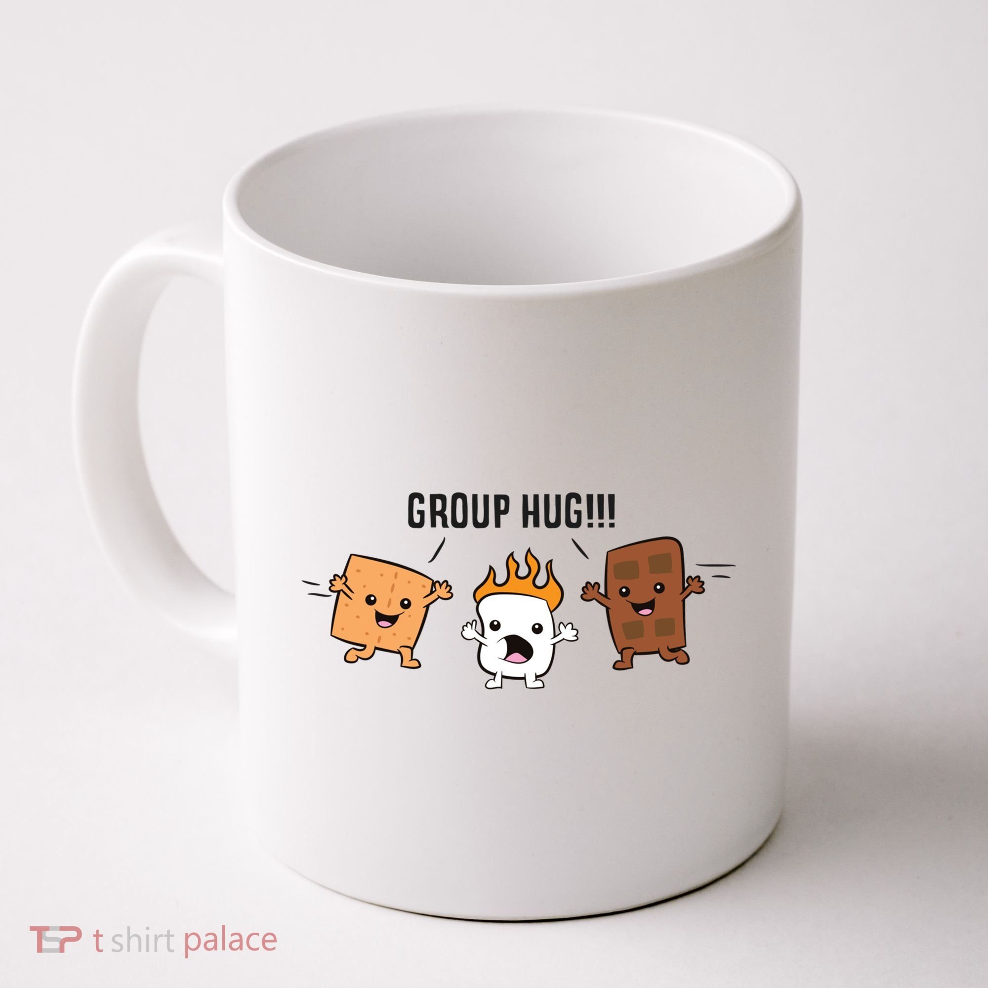 Group Hug S'mores Campfire Marshmallow Chocolate Smores Funny Gift Coffee Mug
