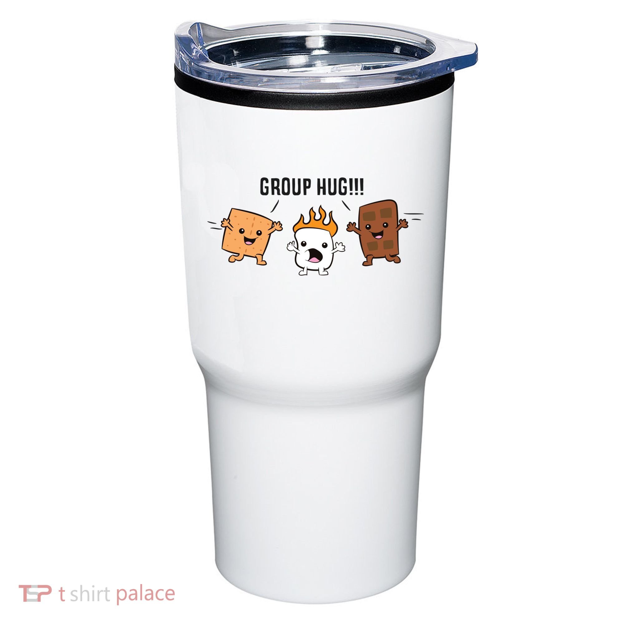 Group Hug S'mores Campfire Marshmallow Chocolate Smores Funny Gift Tumbler