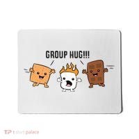 Group Hug S'mores Campfire Marshmallow Chocolate Smores Funny Gift Mousepad thumb 0