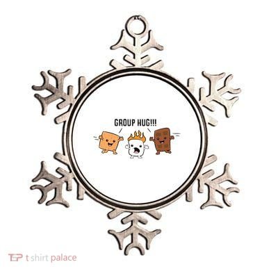 Group Hug S'mores Campfire Marshmallow Chocolate Smores Funny Gift Ornament