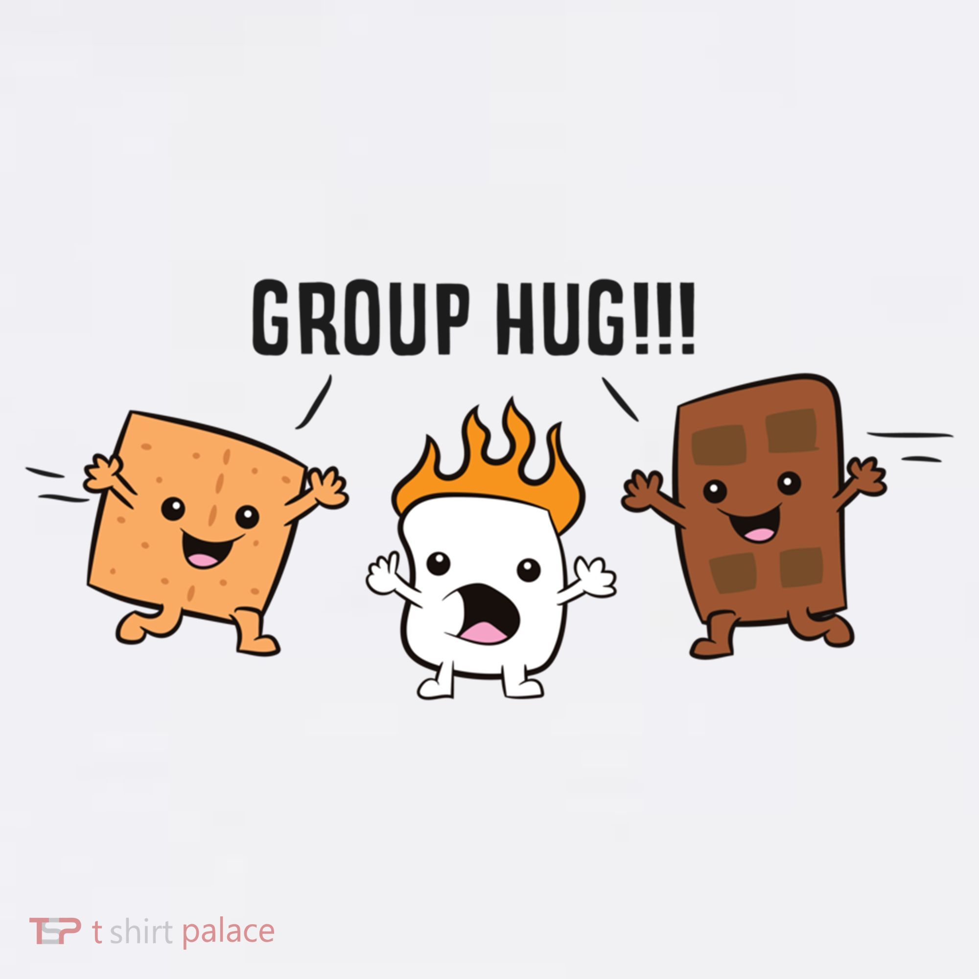Group Hug S'mores Campfire Marshmallow Chocolate Smores Funny Gift Women's Tank Top