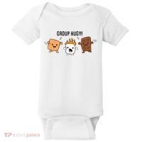 Group Hug S'mores Campfire Marshmallow Chocolate Smores Funny Gift Baby Bodysuit thumb 0