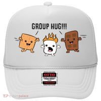 Group Hug S'mores Campfire Marshmallow Chocolate Smores Funny Gift Hat thumb 0