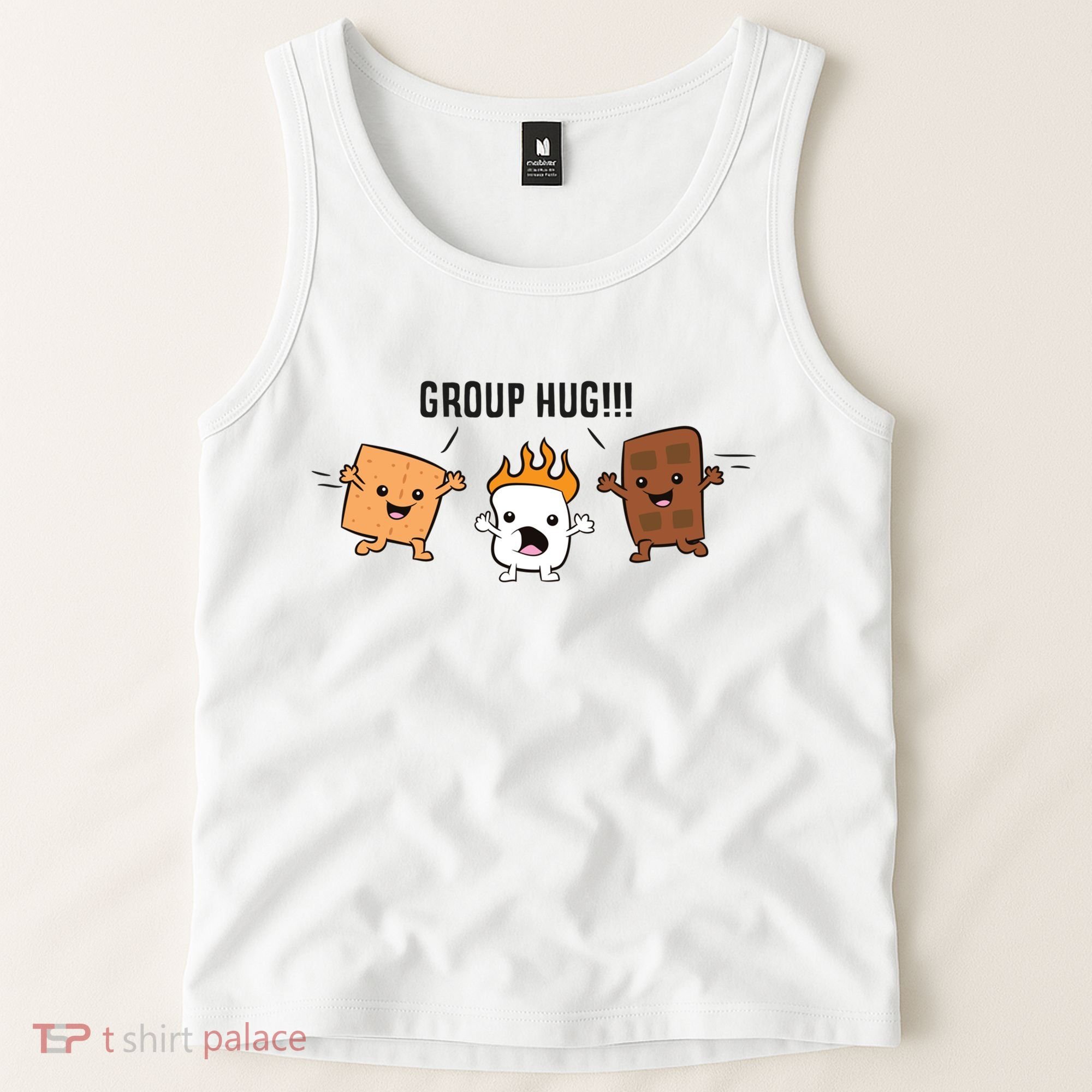 Group Hug S'mores Campfire Marshmallow Chocolate Smores Funny Gift Tank Top
