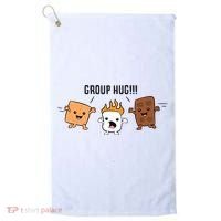 Group Hug S'mores Campfire Marshmallow Chocolate Smores Funny Gift Golf Towel thumb 0
