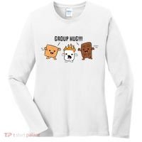 Group Hug S'mores Campfire Marshmallow Chocolate Smores Funny Gift Women's Long Sleeve Shirt thumb 0