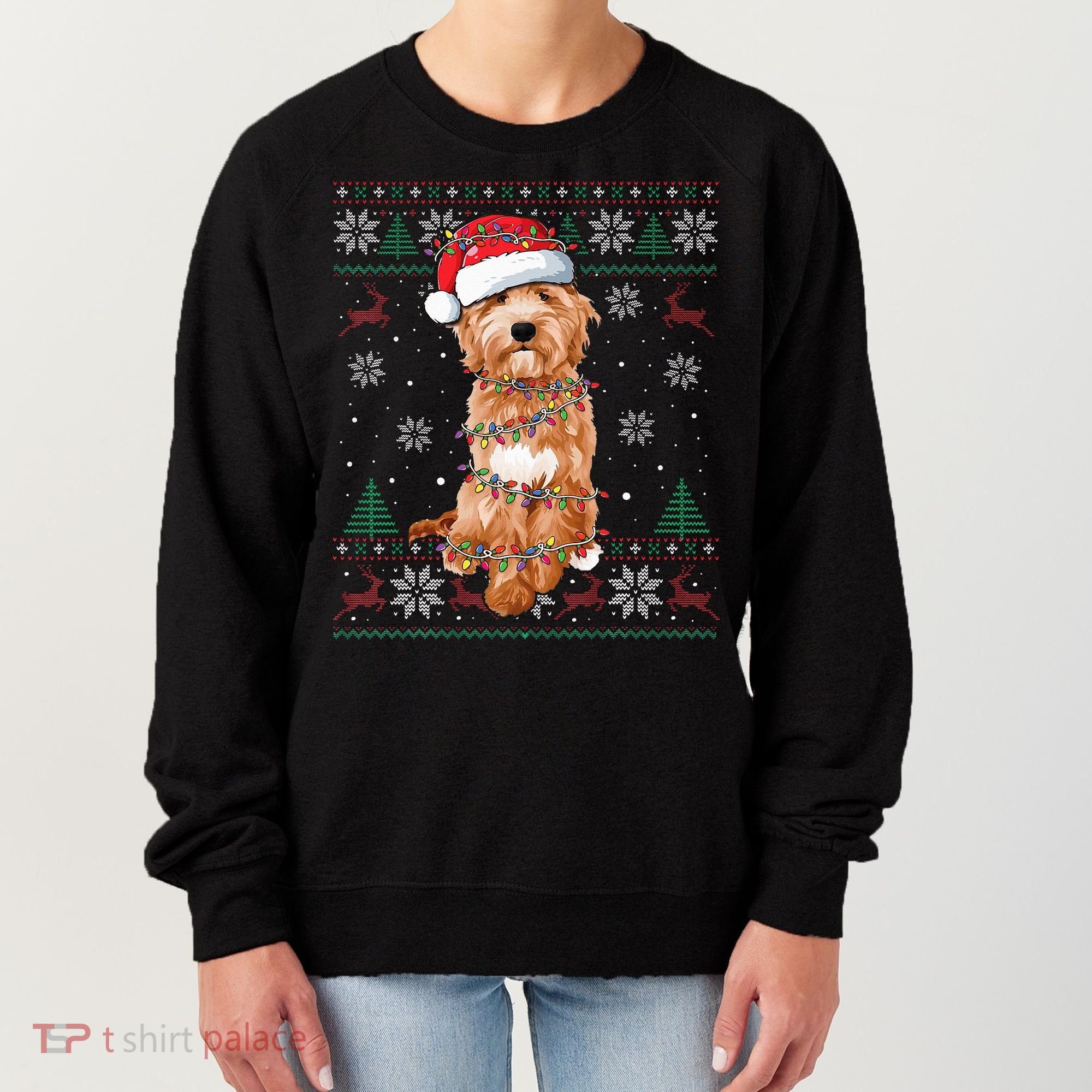 Goldendoodle Holiday Sweater Hilarious Dog Lover Gift Women's Sweatshirt