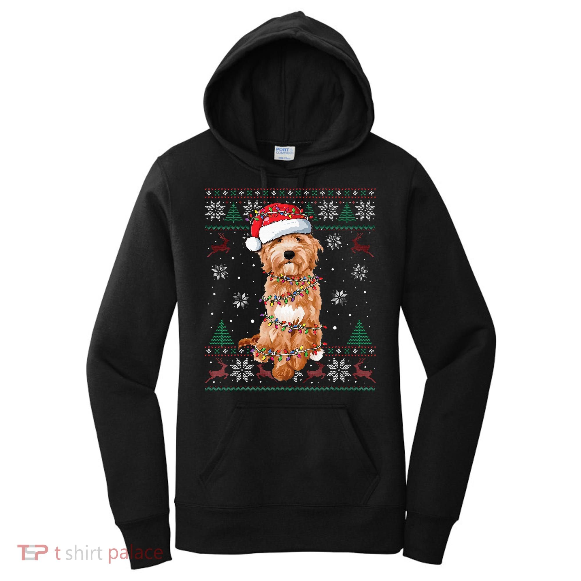 Goldendoodle Holiday Sweater Hilarious Dog Lover Gift Women's Hoodie