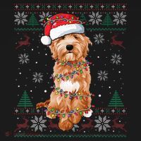 Goldendoodle Holiday Sweater Hilarious Dog Lover Gift Women's Hoodie thumb 2