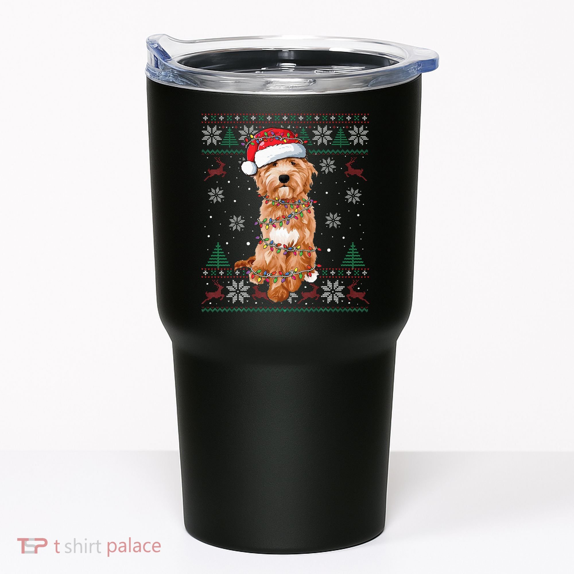 Goldendoodle Holiday Sweater Hilarious Dog Lover Gift Tumbler