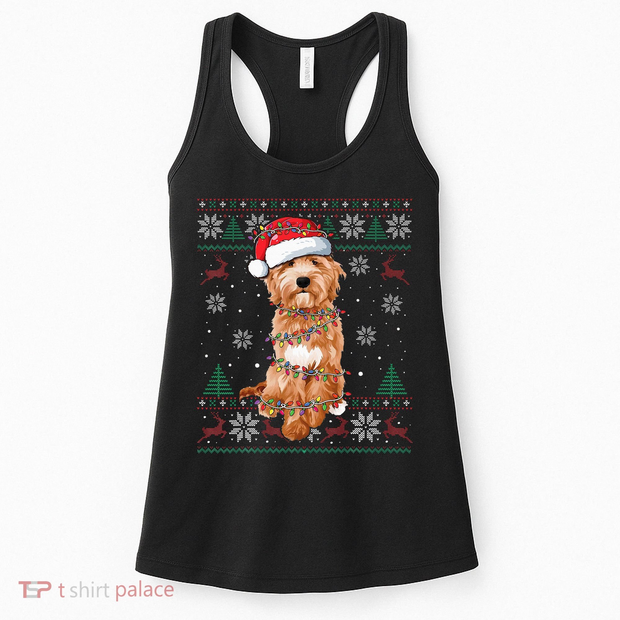 Goldendoodle Holiday Sweater Hilarious Dog Lover Gift Women's Tank Top