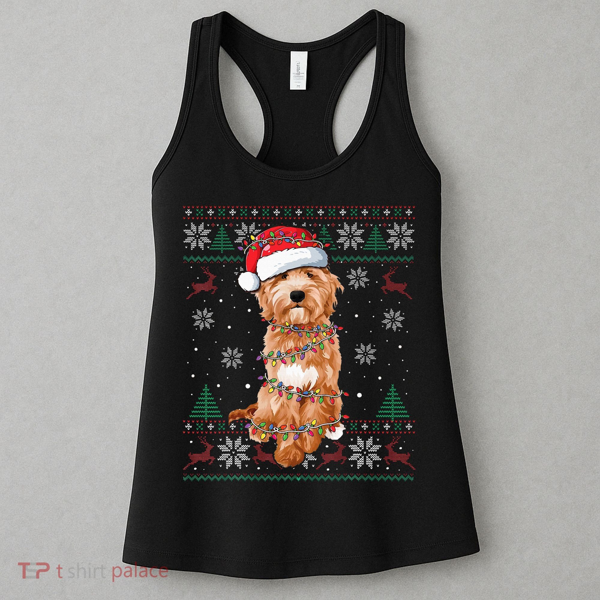 Goldendoodle Holiday Sweater Hilarious Dog Lover Gift Women's Tank Top