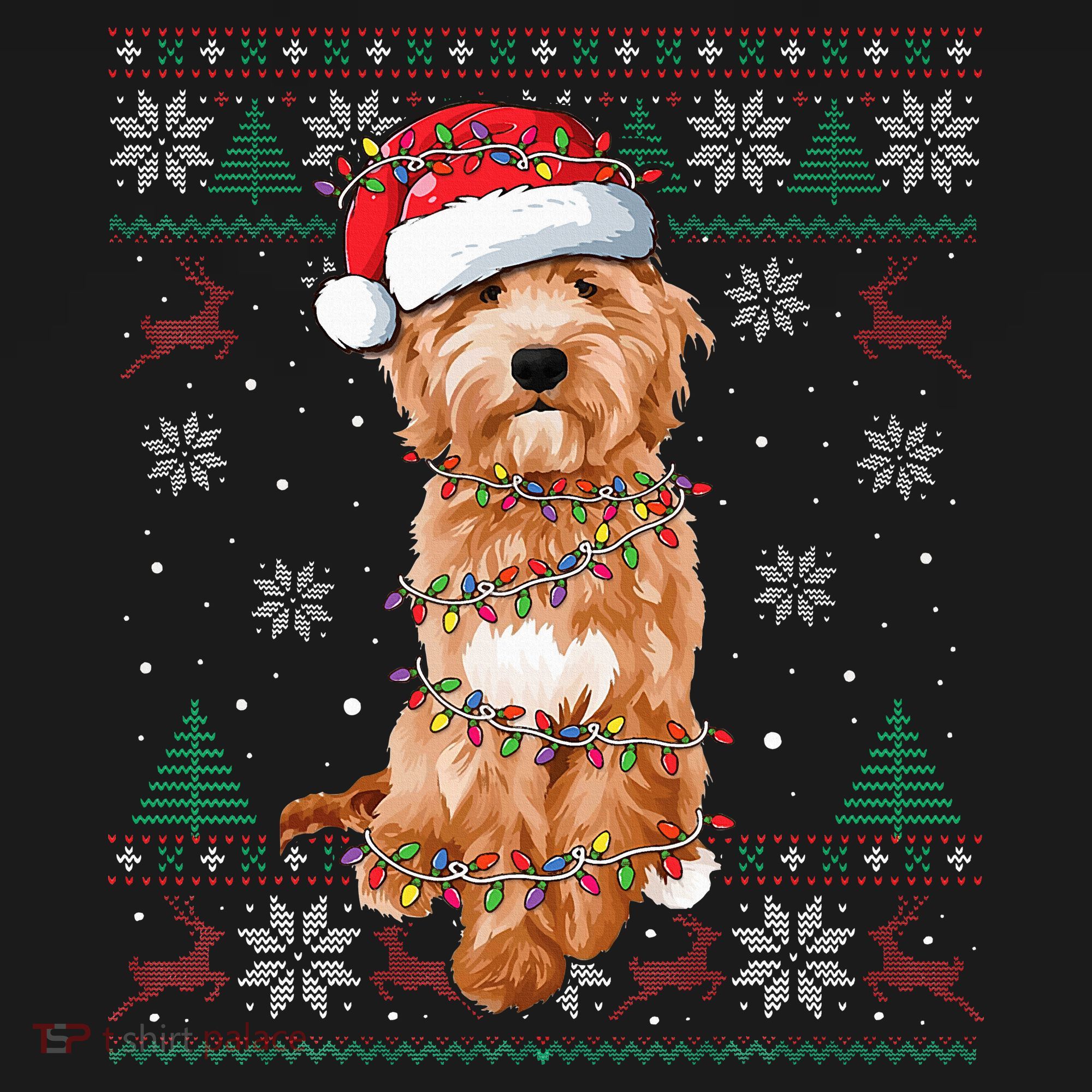 Goldendoodle Holiday Sweater Hilarious Dog Lover Gift Women's Tank Top