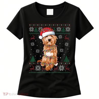 Goldendoodle Holiday Sweater Hilarious Dog Lover Gift Women's T-Shirt