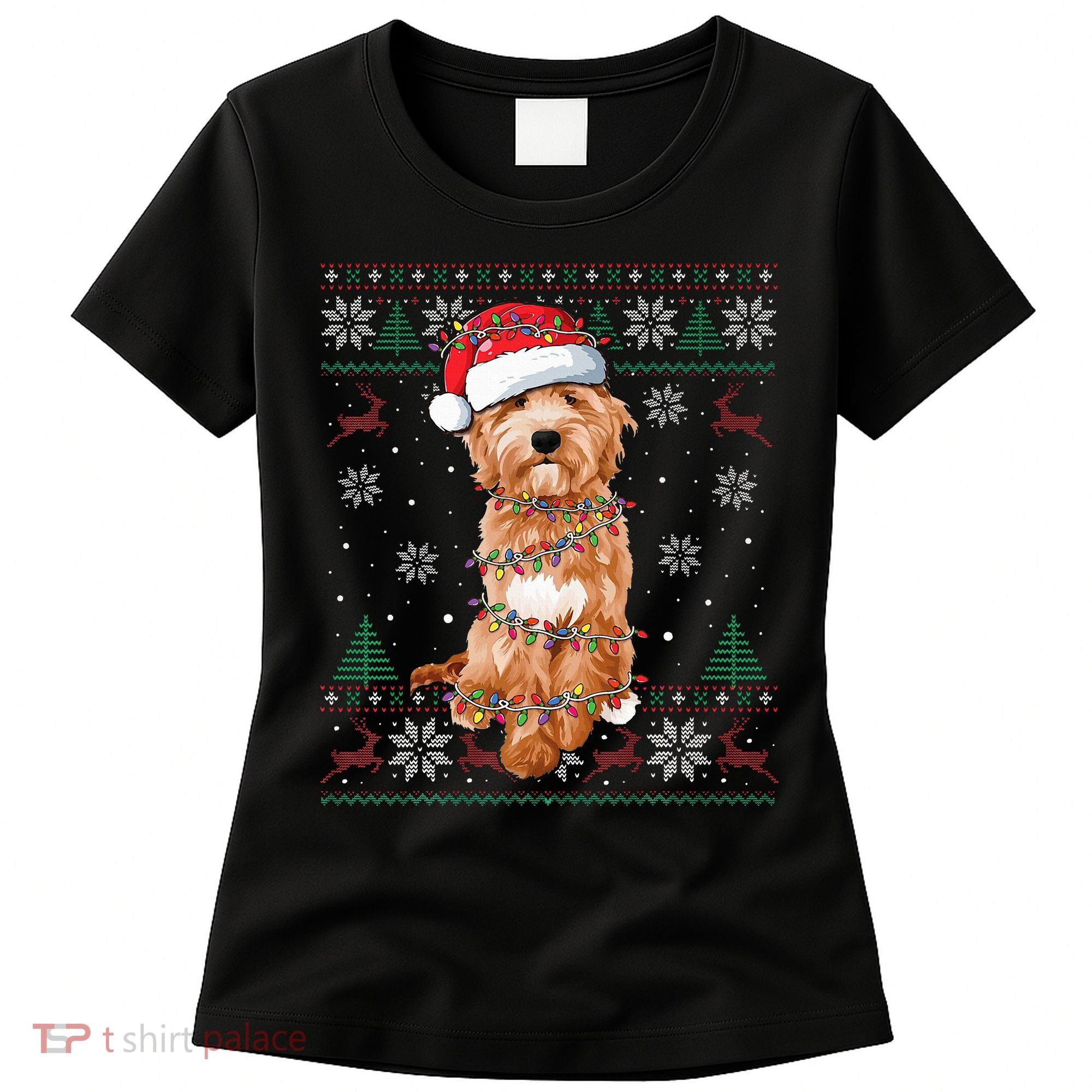Goldendoodle Holiday Sweater Hilarious Dog Lover Gift Women's T-Shirt