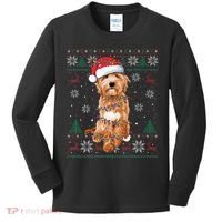 Goldendoodle Holiday Sweater Hilarious Dog Lover Gift Kids Long Sleeve Shirt thumb 0