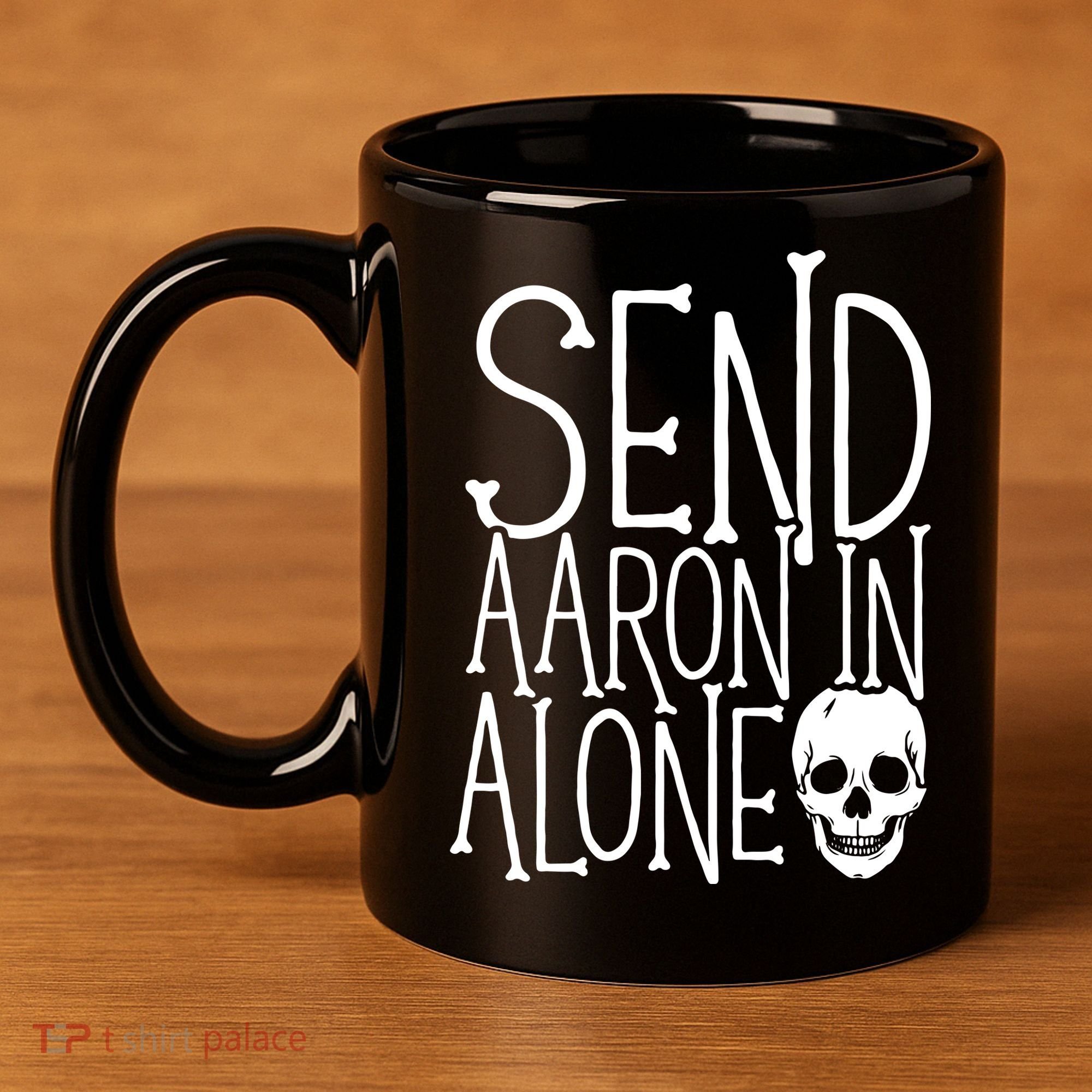 Ghost Hunting Send Aaron In Alone Ghost Hunter Halloween 11oz C Handle Ceramic Mug