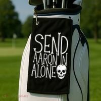 Ghost Hunting Send Aaron In Alone Ghost Hunter Halloween Golf Towel thumb 2