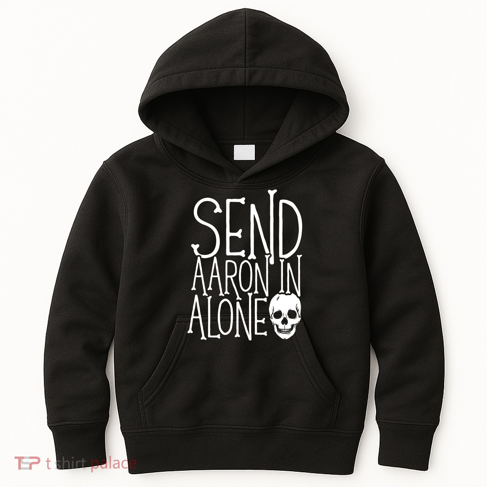 Ghost Hunting Send Aaron In Alone Ghost Hunter Halloween Kids Hoodie