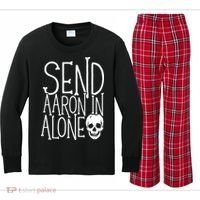 Ghost Hunting Send Aaron In Alone Ghost Hunter Halloween Kids Long Sleeve Plaid Pajama Set thumb 0