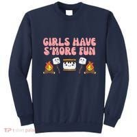 Girl Have Smore Fun Camping Friends Camp Wo Girl Sweatshirt thumb 0