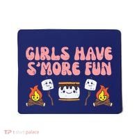 Girl Have Smore Fun Camping Friends Camp Wo Girl Mousepad thumb 0