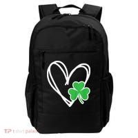 Girl Heart St Patricks Day Shamrock Irish Backpack thumb 0