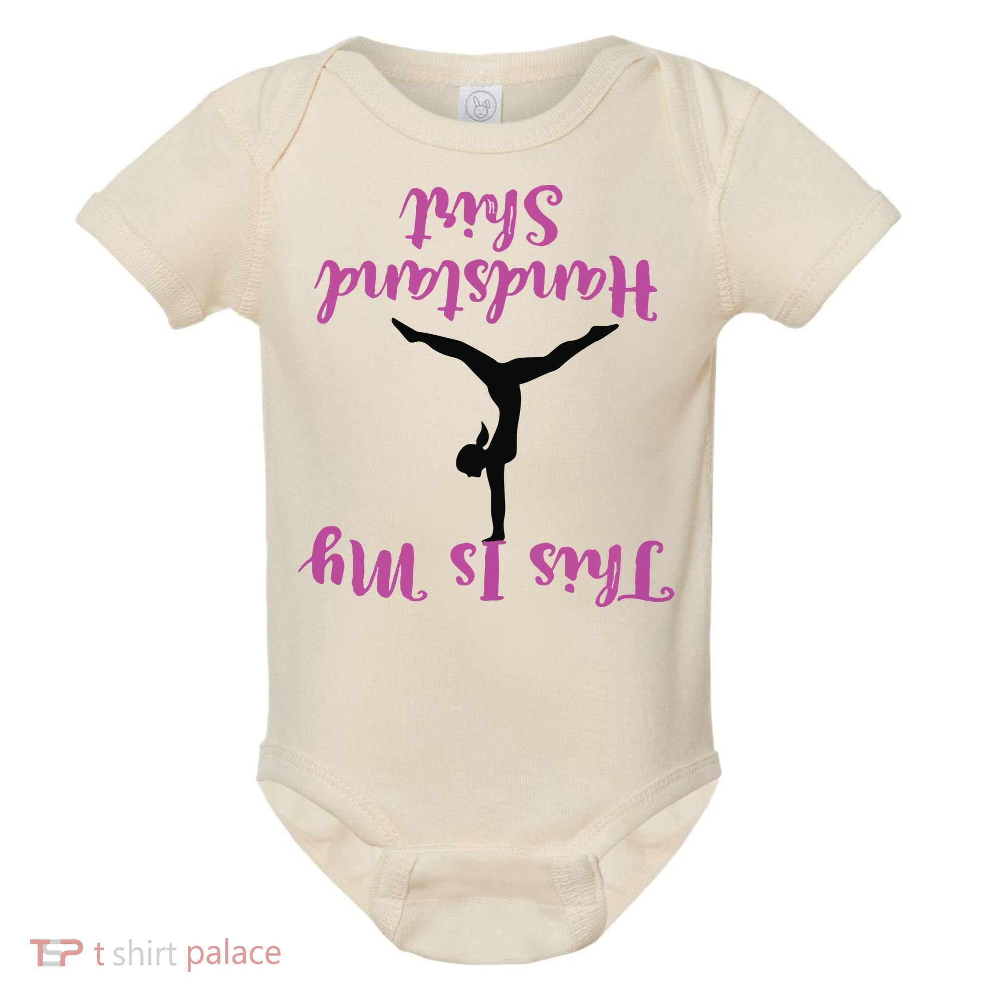 Gymnastics Handstand Shirts This Is My Handstand Baby Bodysuit