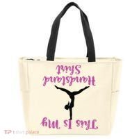 Gymnastics Handstand Shirts This Is My Handstand Tote Bag thumb 0