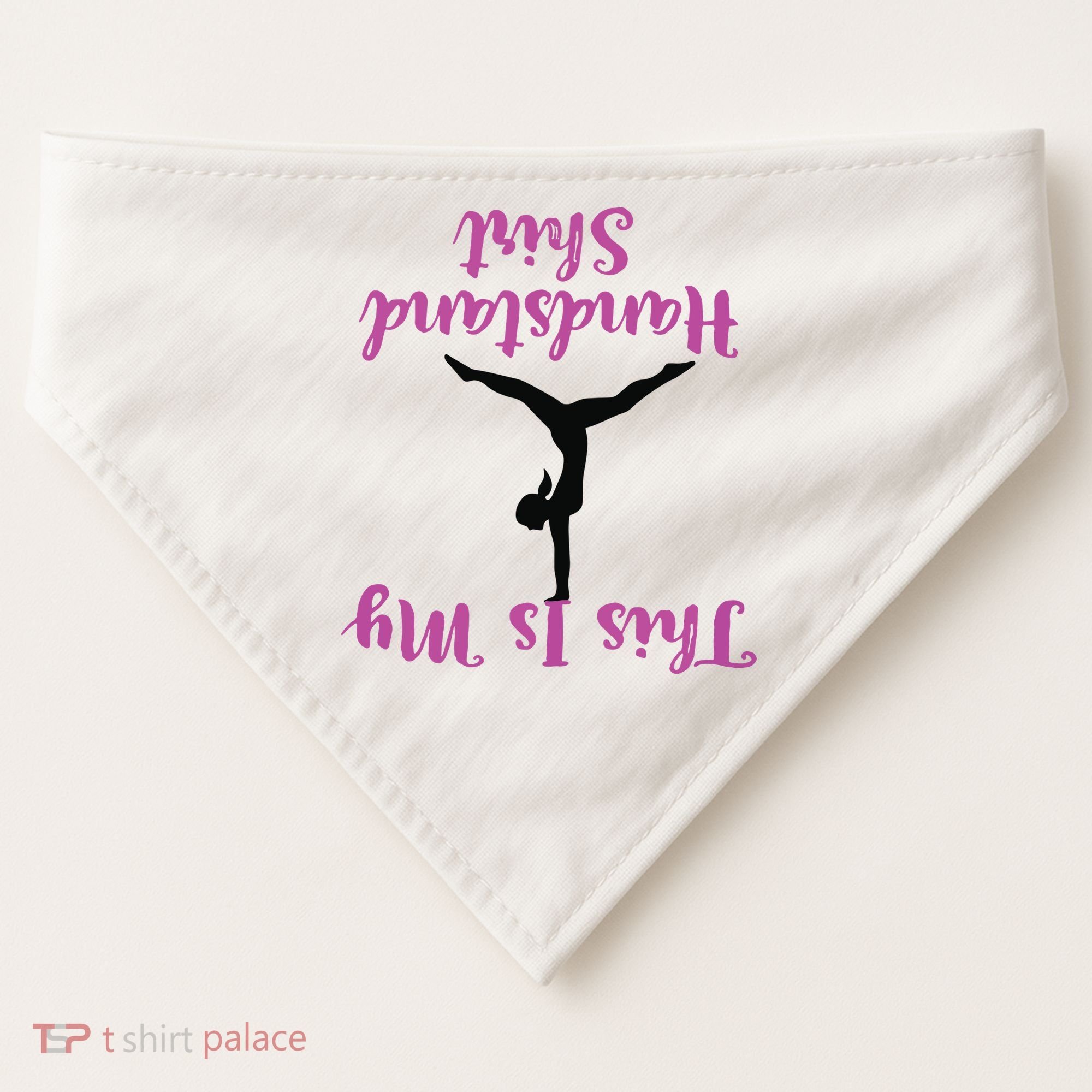 Gymnastics Handstand Shirts This Is My Handstand USA-Made Doggie Bandana