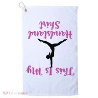 Gymnastics Handstand Shirts This Is My Handstand Golf Towel thumb 0
