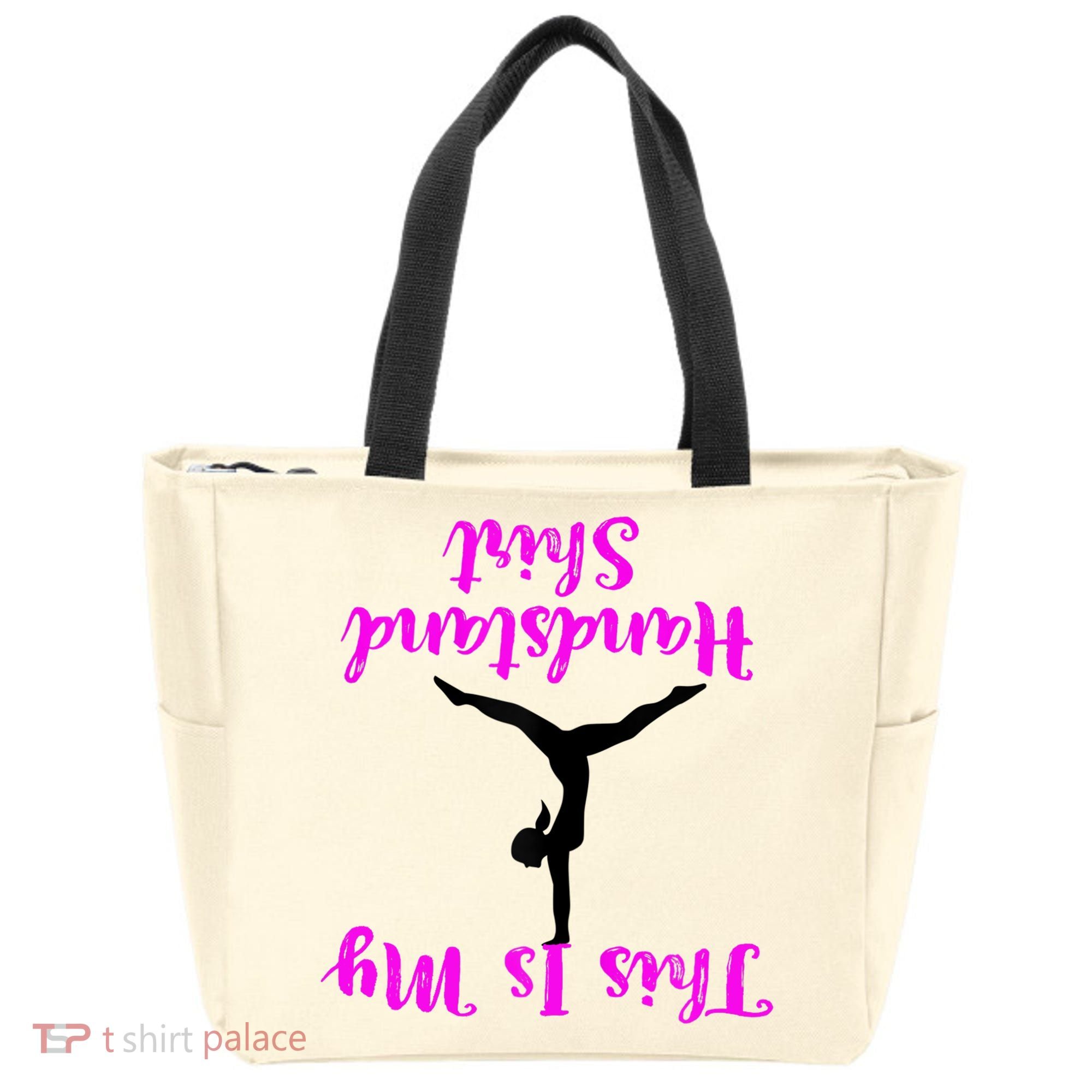 Gymnastics Handstand Shirt This Is My Handstand TShirt Tote Bag