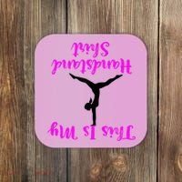 Gymnastics Handstand Shirt This Is My Handstand TShirt Coaster thumb 0